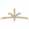 Ekena Millwork Davenport Rough Sawn Timber Gable Bracket, Douglas Fir, 72"W x 27"H x 2"D x 4"F, 9/12 Pitch GBW072X27X0204DAV00RDF - alternate 1